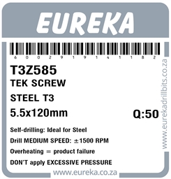 T3Z585 - Tek Screw Steel -T3Z585_Label_T